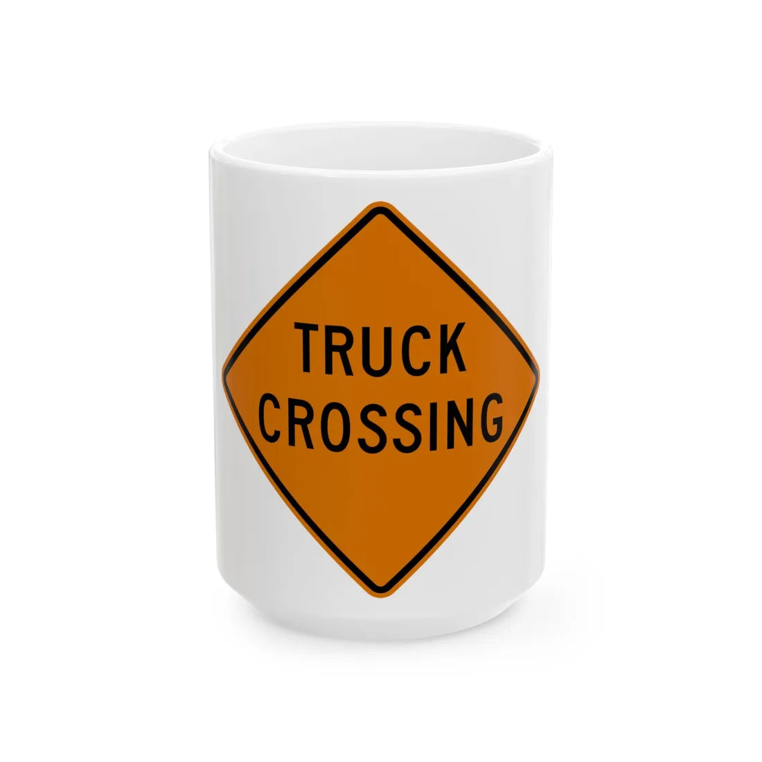 MUTCD-MI CW11-10a (Michigan) (Road Sign) White Coffee Mug 15oz - Go Mug Yourself
