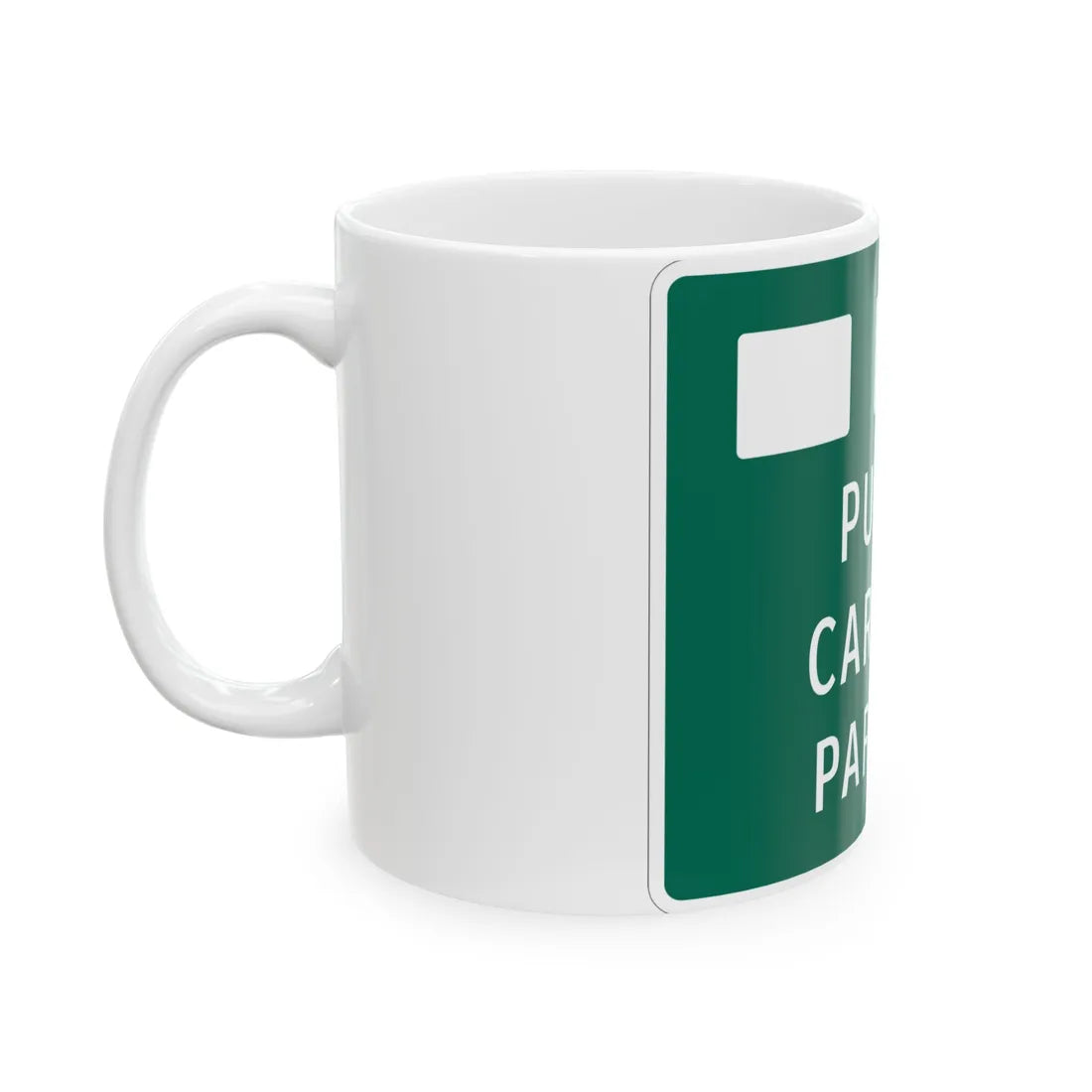 MUTCD-MI D4-4a (Michigan) (Road Sign) White Coffee Mug - Go Mug Yourself