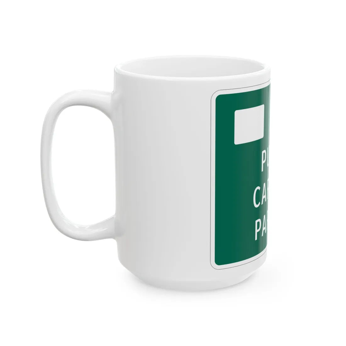 MUTCD-MI D4-4a (Michigan) (Road Sign) White Coffee Mug - Go Mug Yourself