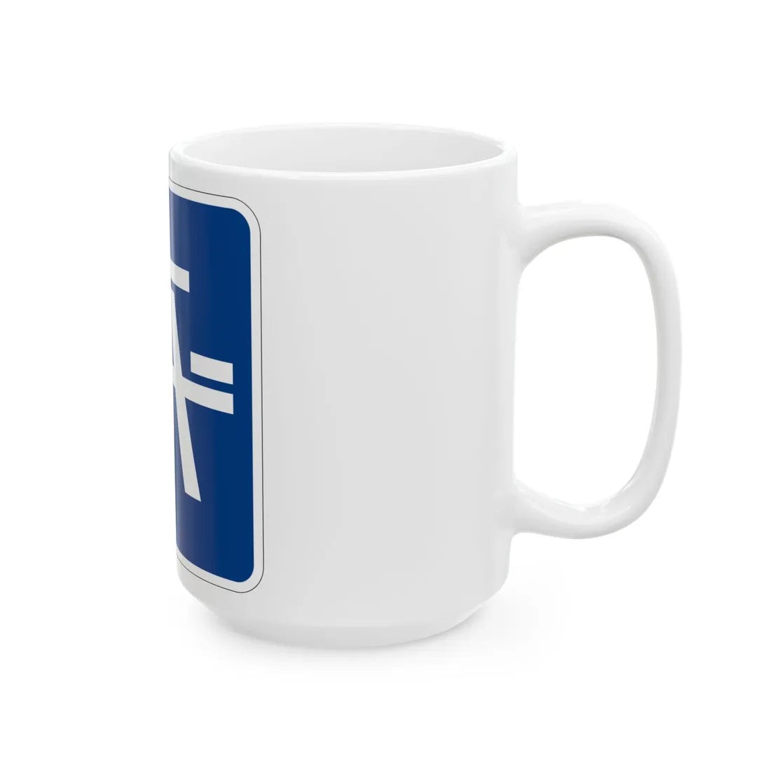 MUTCD-MI D5-5a (Michigan) (Road Sign) White Coffee Mug - Go Mug Yourself