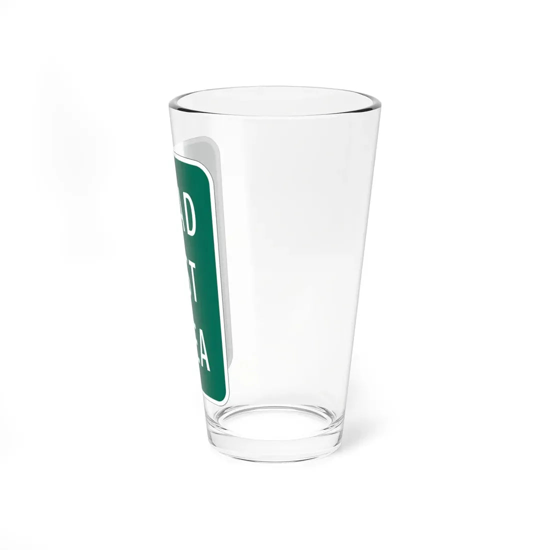 MUTCD-MI I16-1 (Michigan) (Road Sign) Pint Glass 16oz - Go Mug Yourself