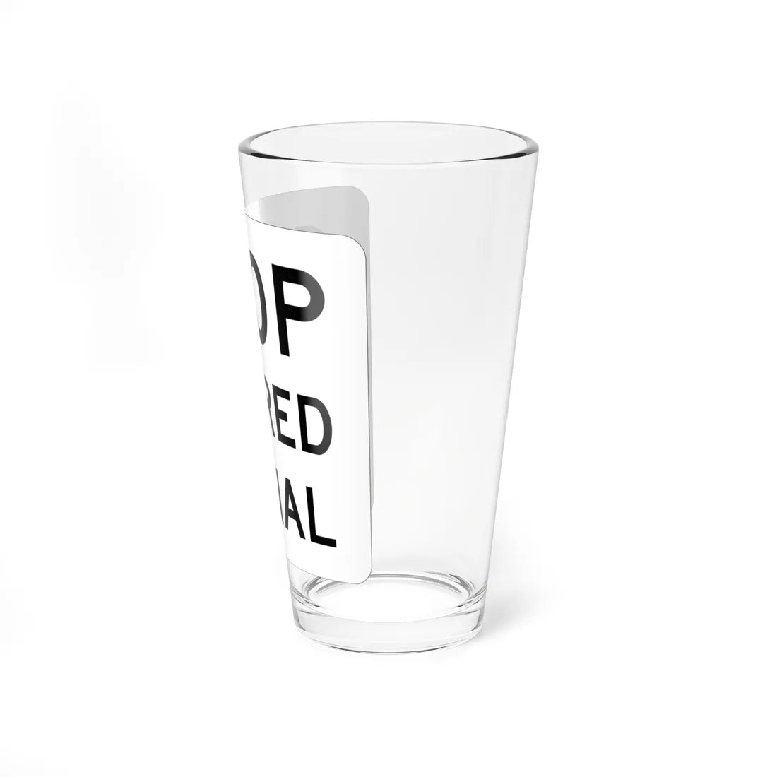 MUTCD-MI R15-5 (Michigan) (Road Sign) Pint Glass 16oz - Go Mug Yourself