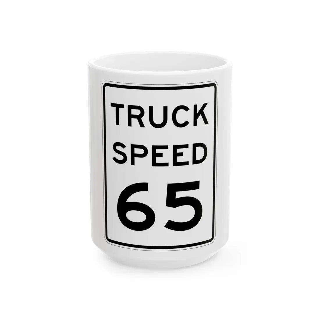 MUTCD-MI R2-2a (Michigan) (Road Sign) White Coffee Mug 15oz - Go Mug Yourself