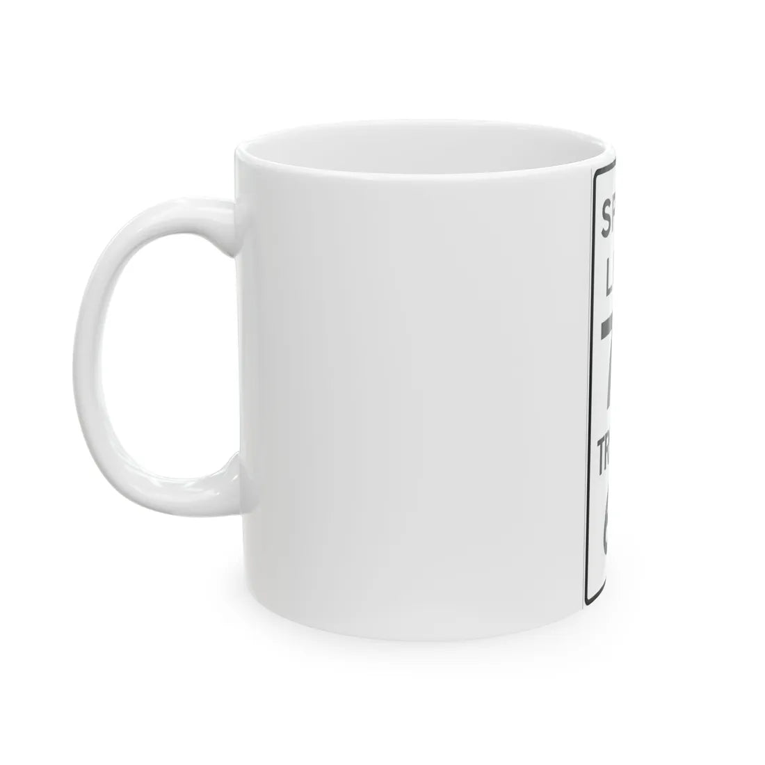 MUTCD-MI R2-4a (Michigan) (Road Sign) White Coffee Mug - Go Mug Yourself