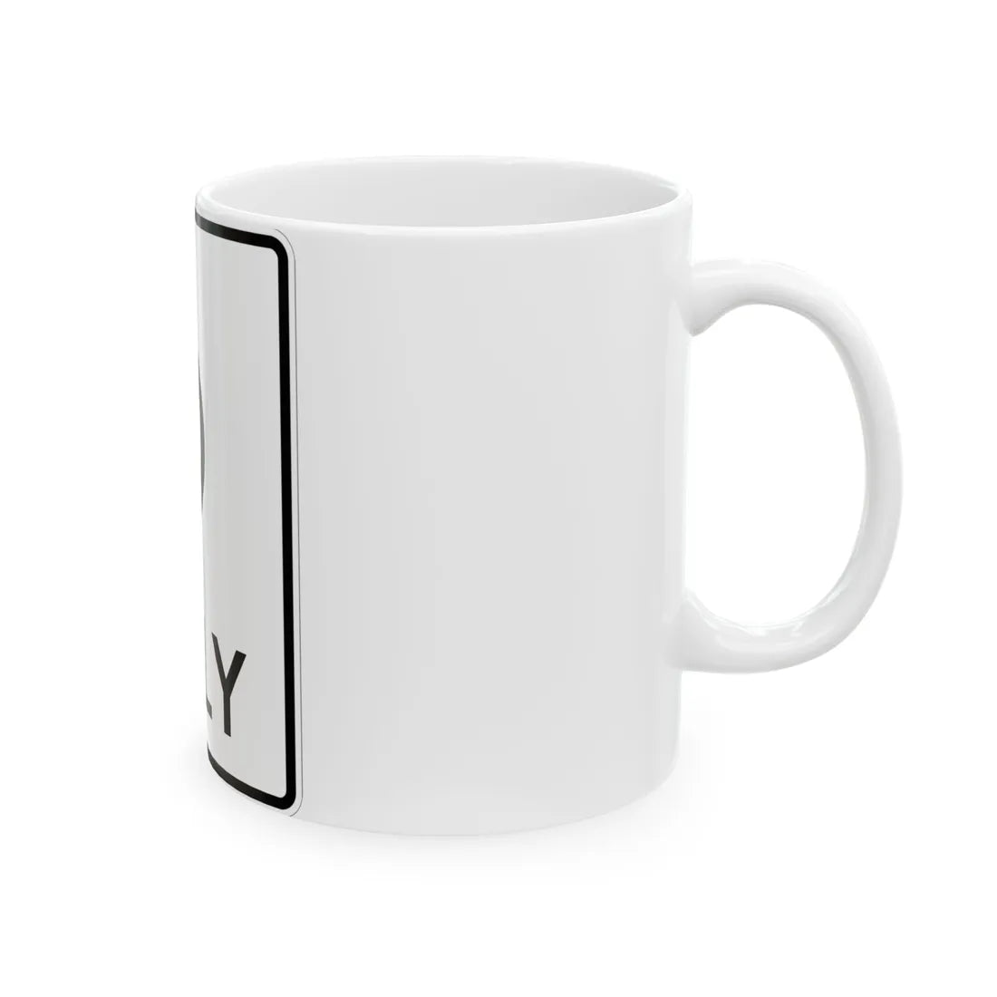 MUTCD-MI R3-5i (Michigan) (Road Sign) White Coffee Mug - Go Mug Yourself