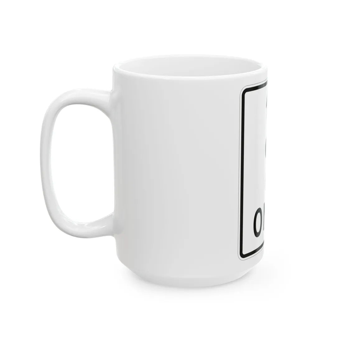 MUTCD-MI R3-5i (Michigan) (Road Sign) White Coffee Mug - Go Mug Yourself