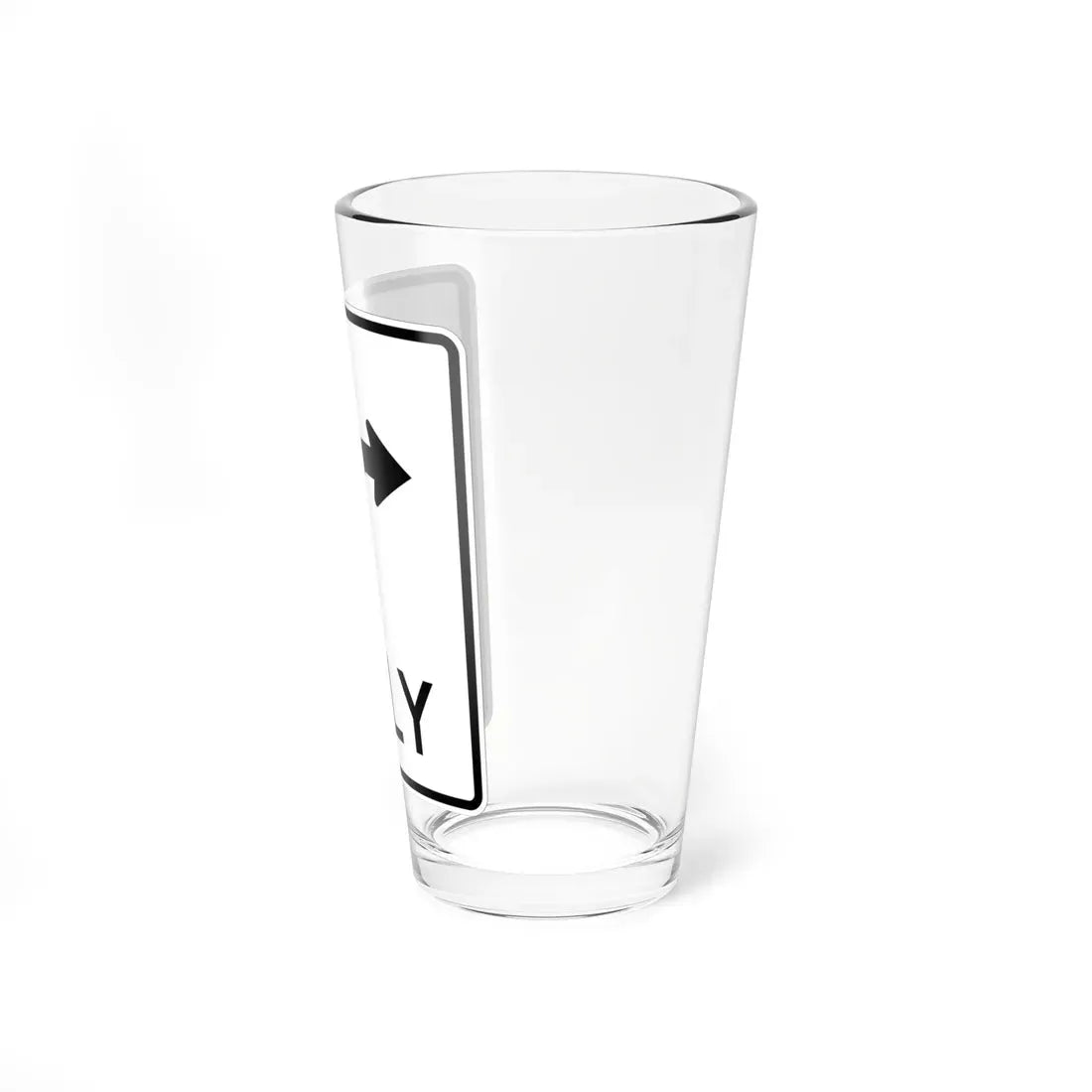 MUTCD-MI R3-5j (Michigan) (Road Sign) Pint Glass 16oz - Go Mug Yourself
