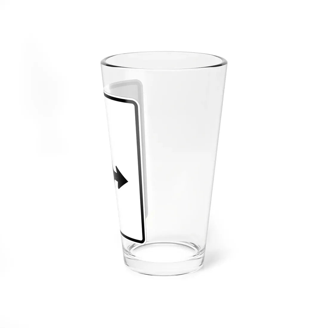 MUTCD-MI R3-5m (Michigan) (Road Sign) Pint Glass 16oz - Go Mug Yourself
