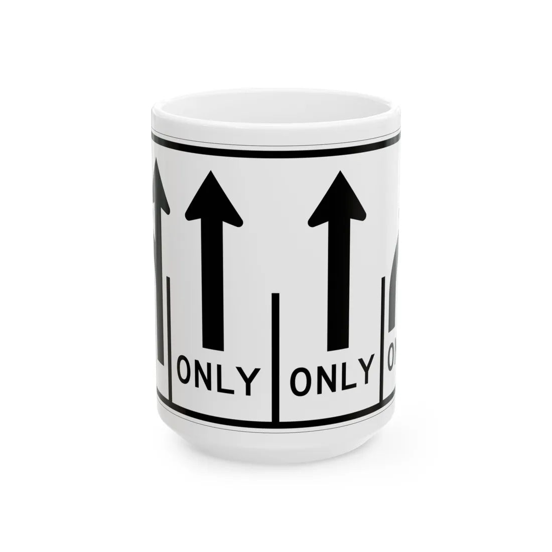 MUTCD-MI R3-8ab (Michigan) (Road Sign) White Coffee Mug 15oz - Go Mug Yourself