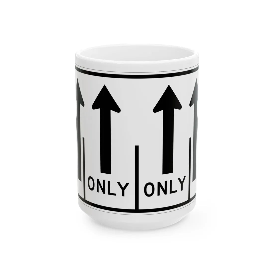 MUTCD-MI R3-8ac (Michigan) (Road Sign) White Coffee Mug 15oz - Go Mug Yourself
