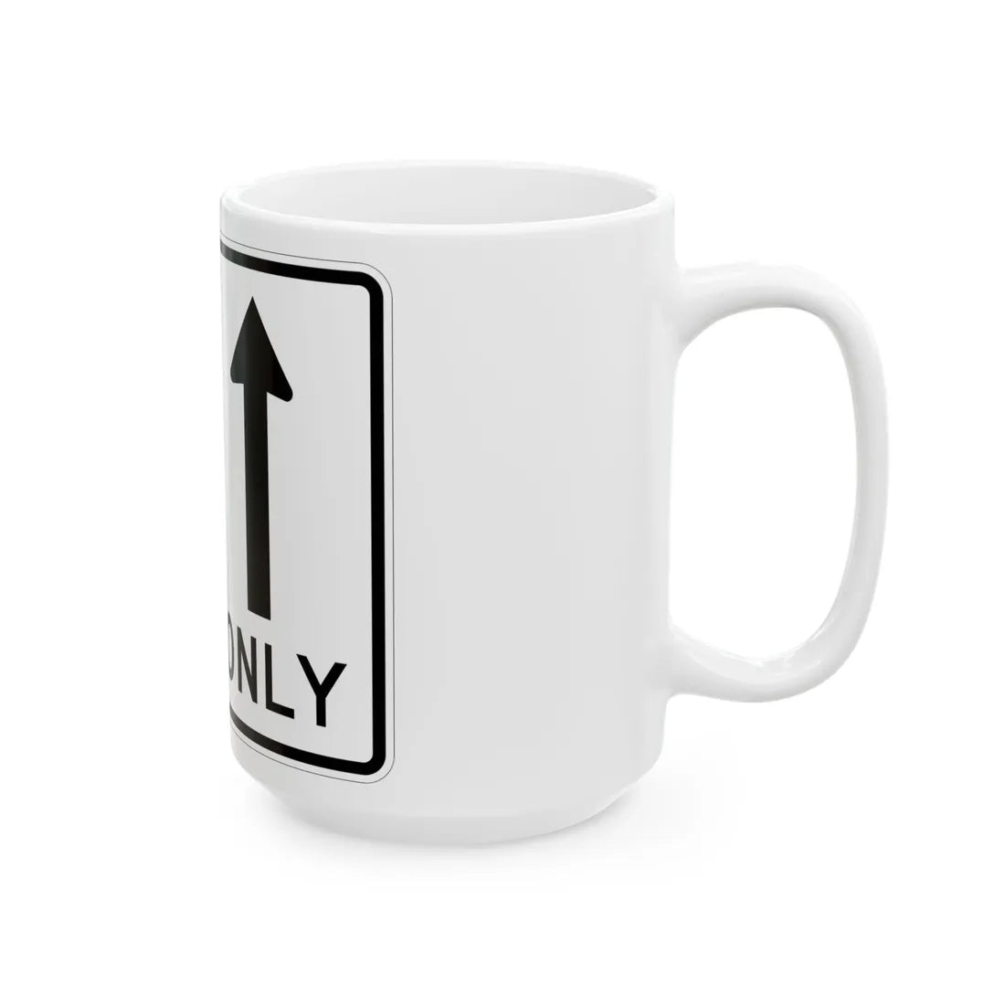 MUTCD-MI R3-8c (Michigan) (Road Sign) White Coffee Mug - Go Mug Yourself