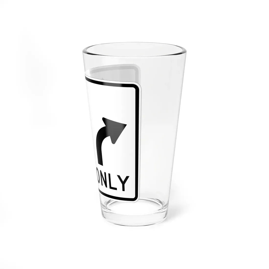 MUTCD-MI R3-8d (Michigan) (Road Sign) Pint Glass 16oz - Go Mug Yourself