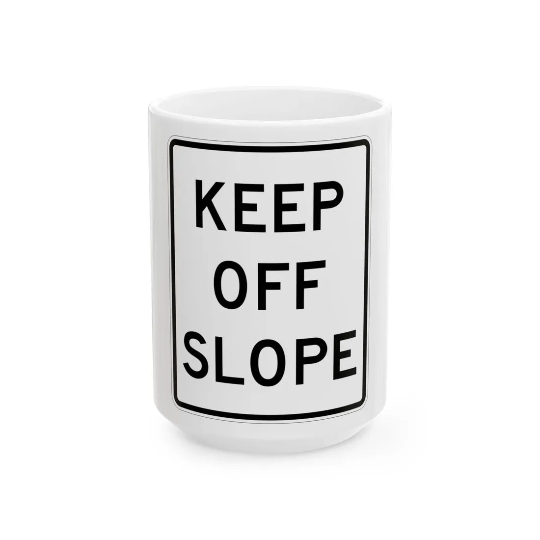 MUTCD-MI R4-19 (Michigan) (Road Sign) White Coffee Mug 15oz - Go Mug Yourself