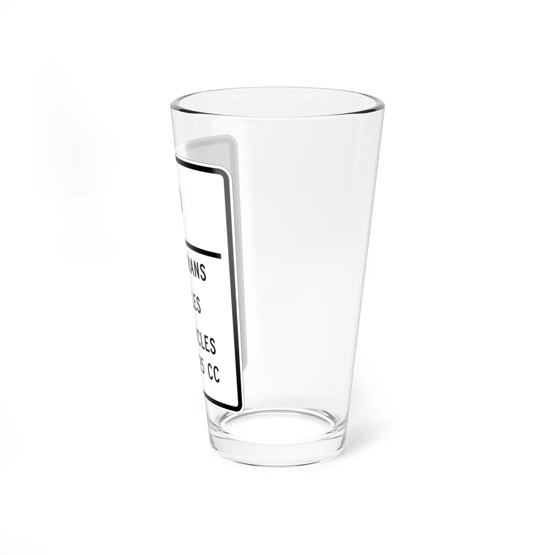 MUTCD-MI R5-12a (Michigan) (Road Sign) Pint Glass 16oz - Go Mug Yourself