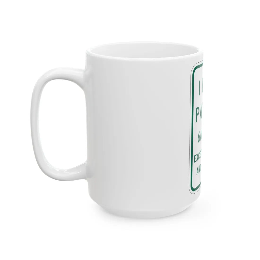 MUTCD-MI R7-11 (Michigan) (Road Sign) White Coffee Mug - Go Mug Yourself