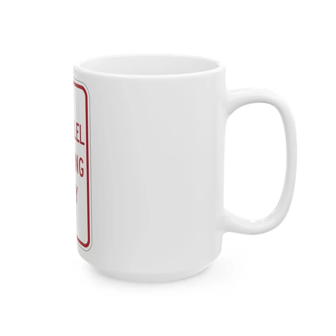 MUTCD-MI R7-12 (Michigan) (Road Sign) White Coffee Mug - Go Mug Yourself