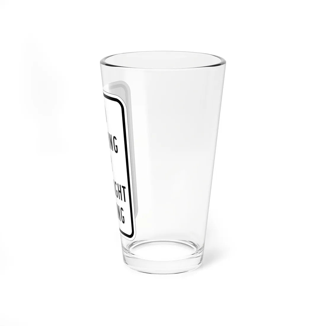 MUTCD-MI R7-15 (Michigan) (Road Sign) Pint Glass 16oz - Go Mug Yourself
