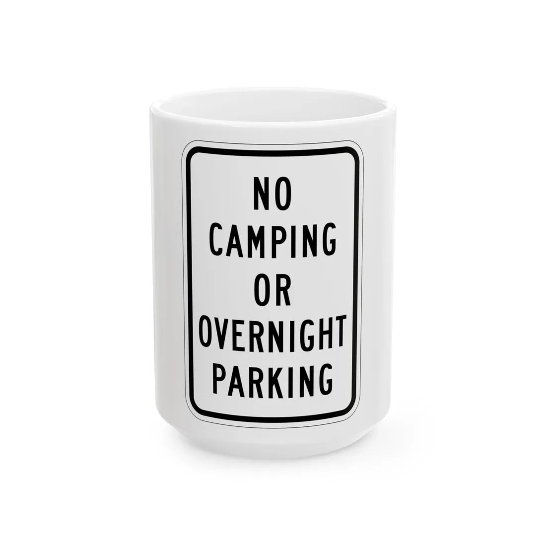 MUTCD-MI R7-15 (Michigan) (Road Sign) White Coffee Mug 15oz - Go Mug Yourself