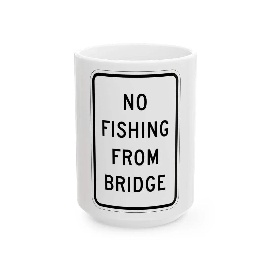MUTCD-MI R7-17 (Michigan) (Road Sign) White Coffee Mug 15oz - Go Mug Yourself