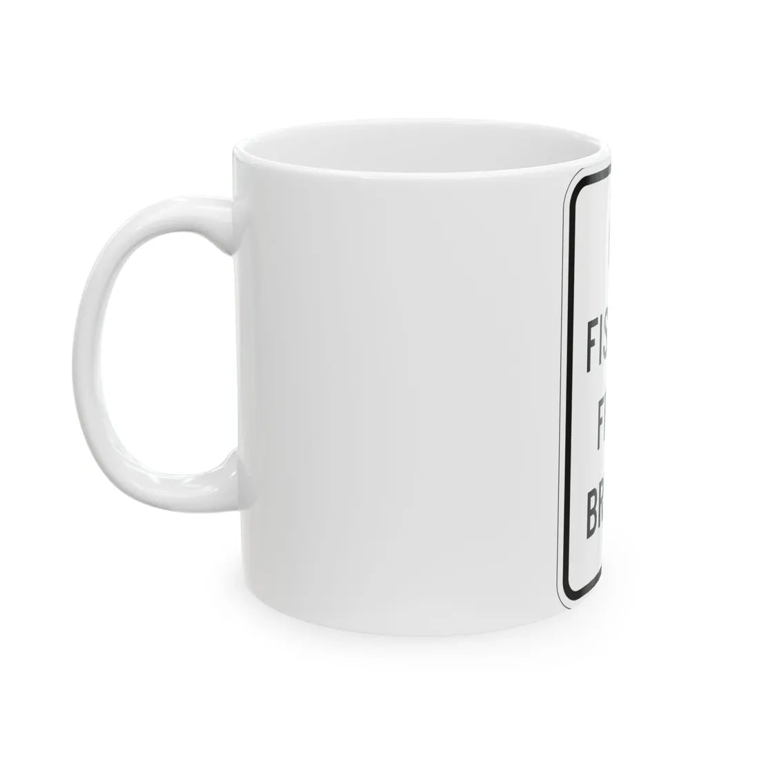 MUTCD-MI R7-17 (Michigan) (Road Sign) White Coffee Mug - Go Mug Yourself