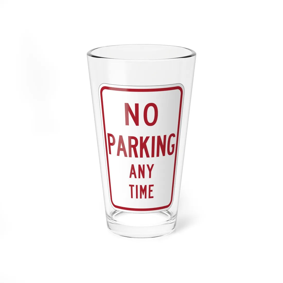 MUTCD-MI R7-1a (Michigan) (Road Sign) Pint Glass 16oz - Go Mug Yourself