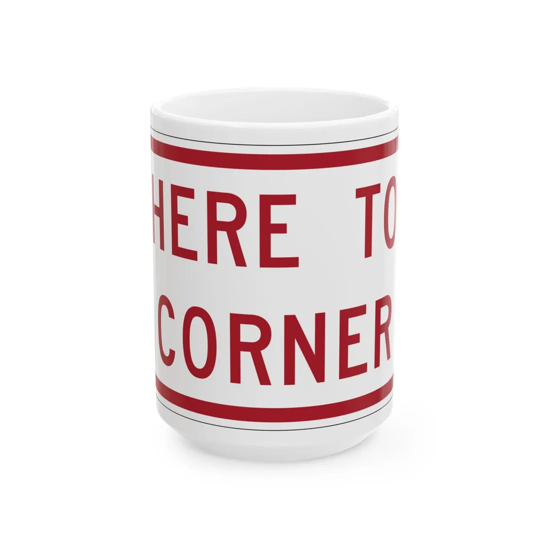 MUTCD-MI R8-3mP (Michigan) (Road Sign) White Coffee Mug 15oz - Go Mug Yourself