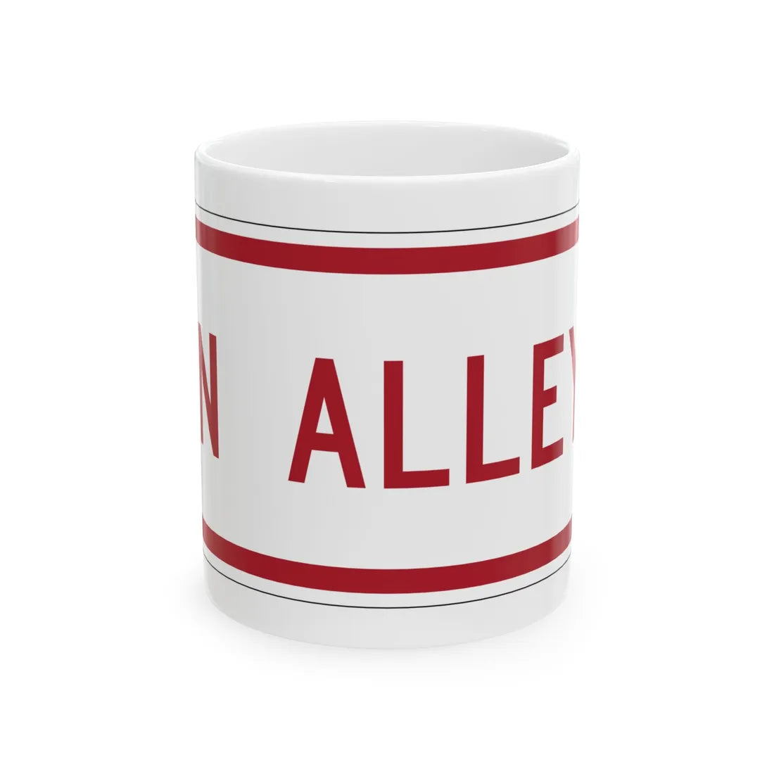 MUTCD-MI R8-3nP (Michigan) (Road Sign) White Coffee Mug 11oz - Go Mug Yourself