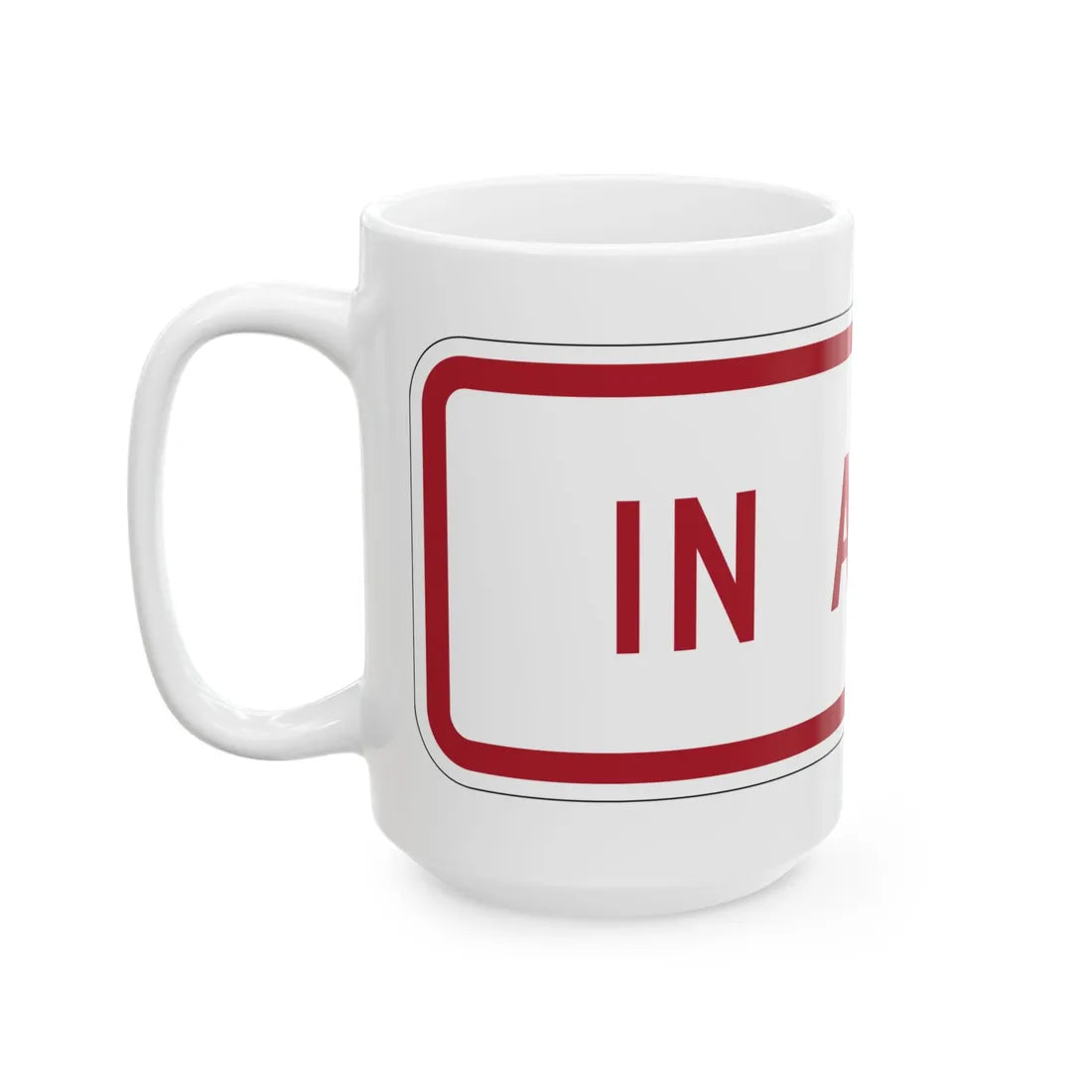 MUTCD-MI R8-3nP (Michigan) (Road Sign) White Coffee Mug - Go Mug Yourself