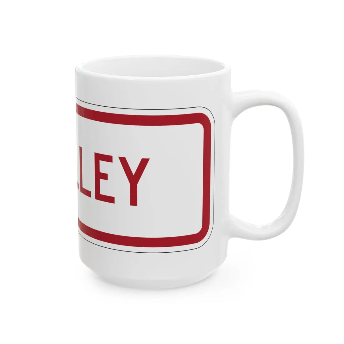 MUTCD-MI R8-3nP (Michigan) (Road Sign) White Coffee Mug - Go Mug Yourself