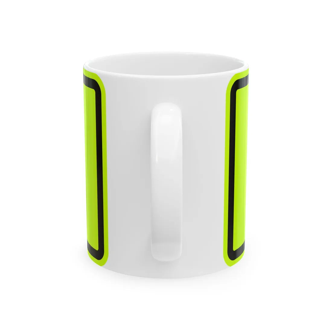 MUTCD-MI W16-7PL fluorescent (Michigan) (Road Sign) White Coffee Mug - Go Mug Yourself