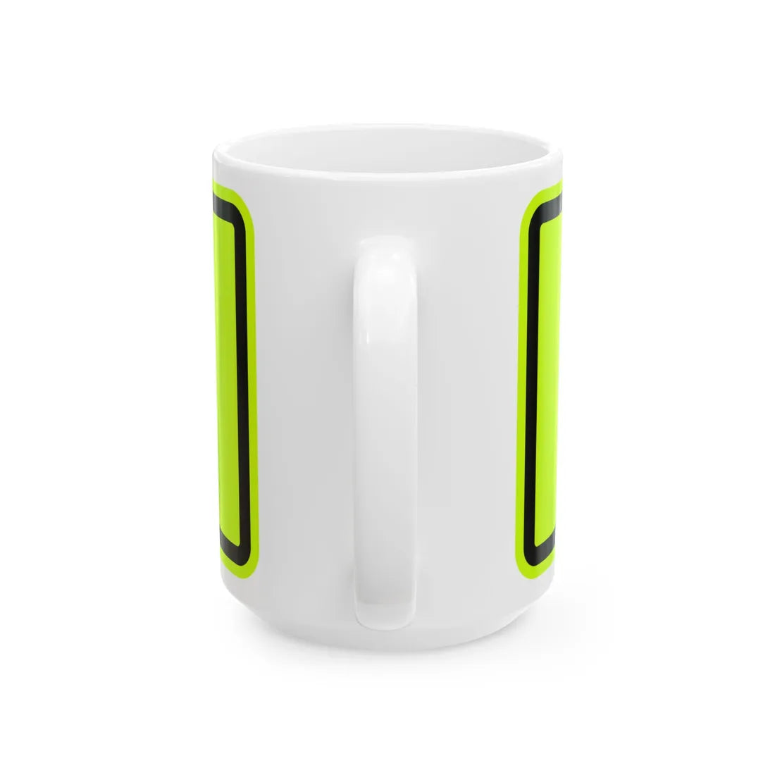 MUTCD-MI W16-7PR fluorescent (Michigan) (Road Sign) White Coffee Mug - Go Mug Yourself