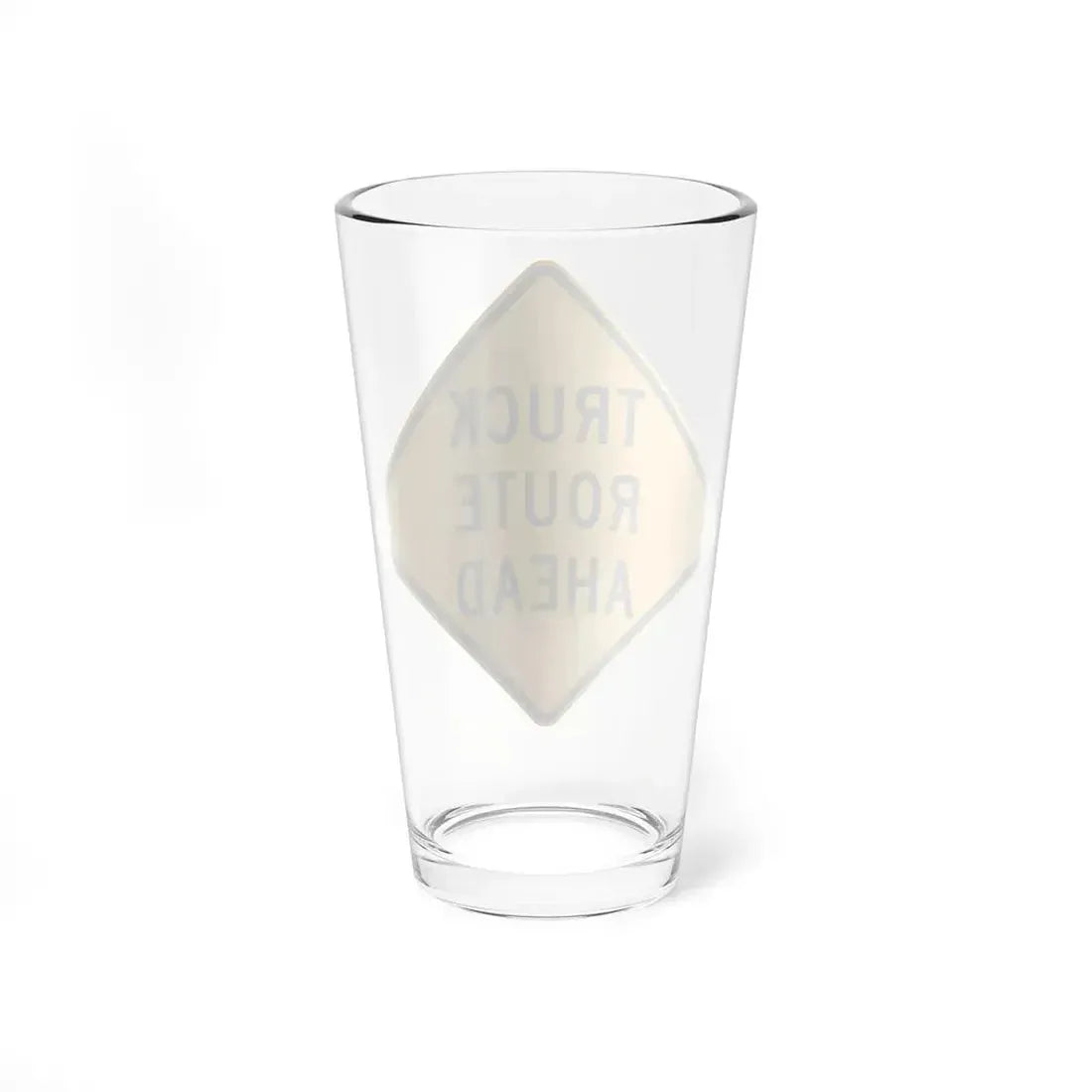MUTCD-NE W10-7-36 (Nebraska) (Road Sign) Pint Glss 16oz - Go Mug Yourself