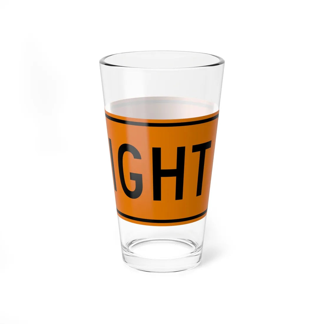 MUTCD-OH CW8-H6aPR (Ohio) (Road Sign) Pint Glss 16oz - Go Mug Yourself