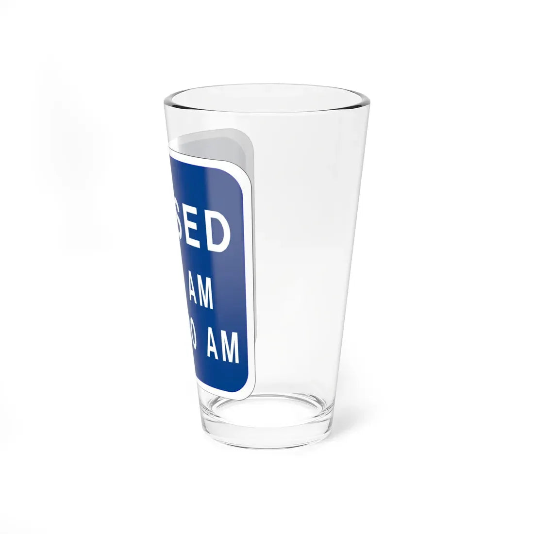 MUTCD-OH D5-H31 (Ohio) (Road Sign) Pint Glass 16oz - Go Mug Yourself