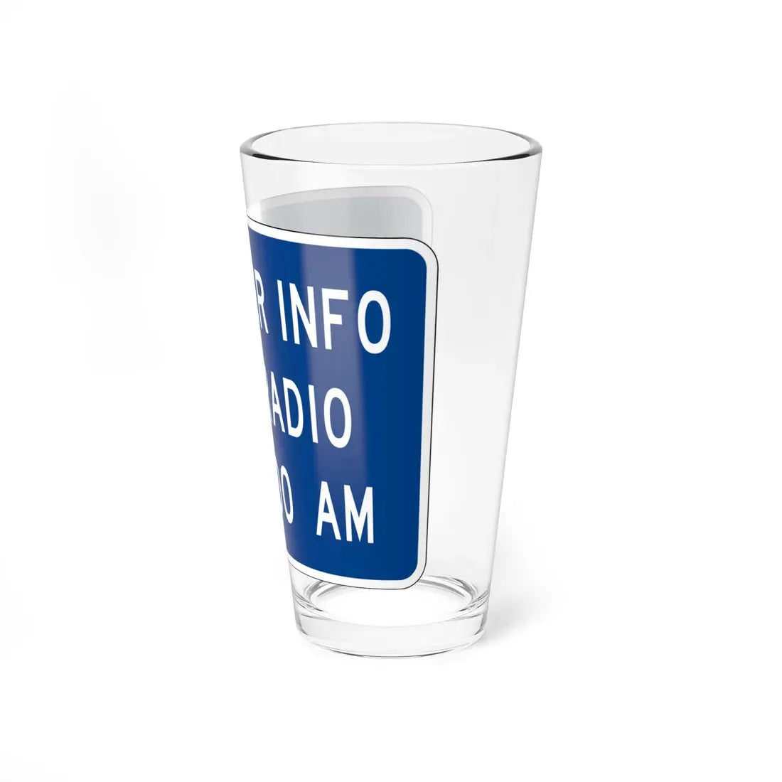 MUTCD-OH D5-H49P (Ohio) (Road Sign) Pint Glass 16oz - Go Mug Yourself