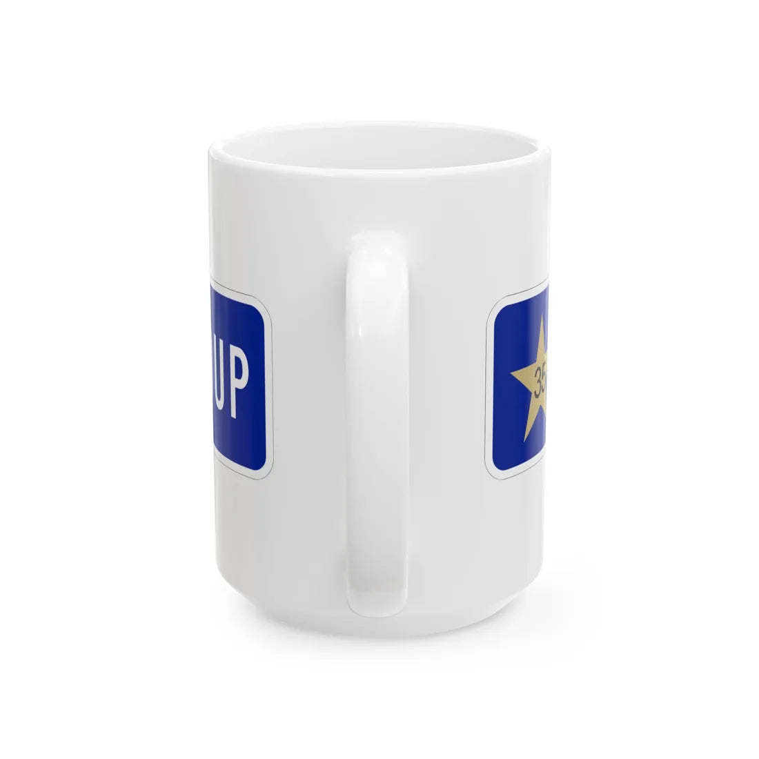 MUTCD-OH I-H14aP (Ohio) (Road Sign) White Coffee Mug - Go Mug Yourself