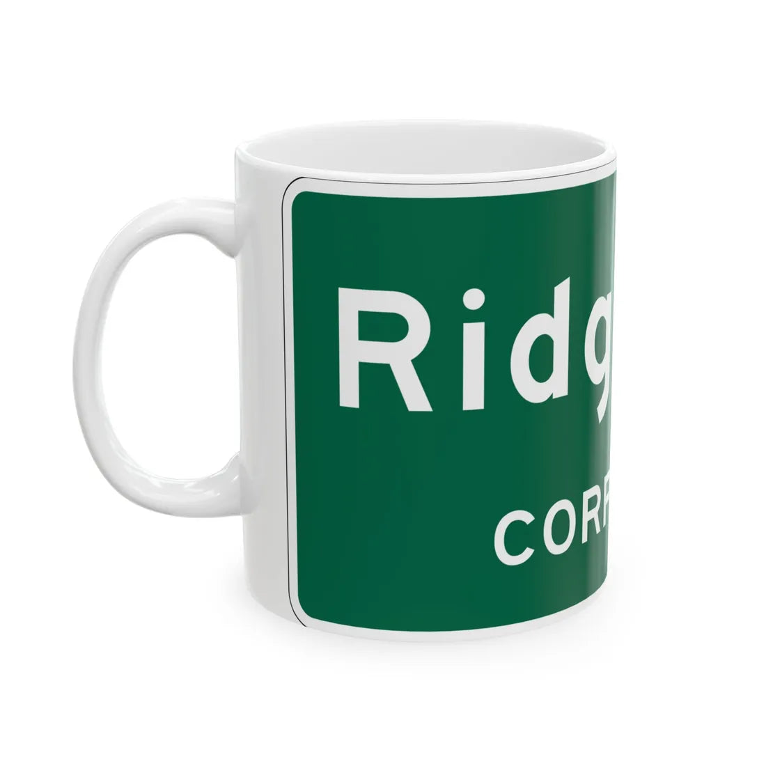 MUTCD-OH I-H2a (Ohio) (Road Sign) White Coffee Mug - Go Mug Yourself