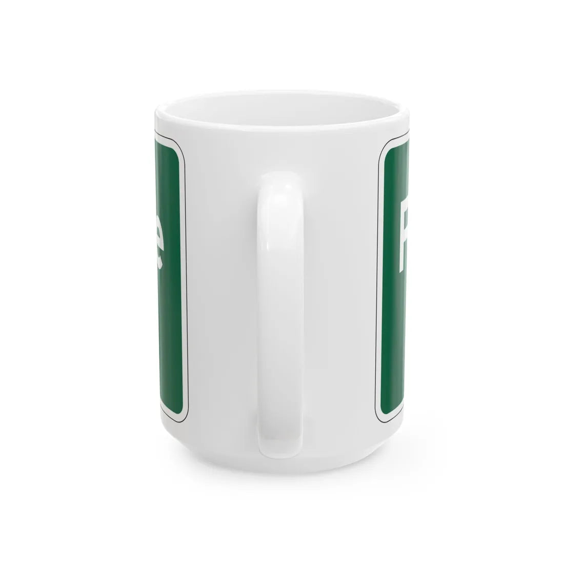 MUTCD-OH I-H2a (Ohio) (Road Sign) White Coffee Mug - Go Mug Yourself