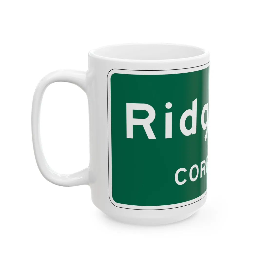 MUTCD-OH I-H2a (Ohio) (Road Sign) White Coffee Mug - Go Mug Yourself