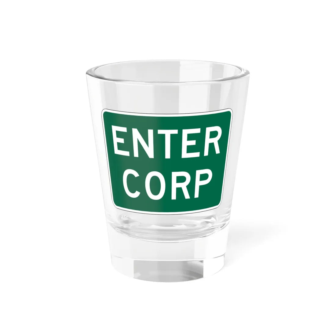 MUTCD-OH I-H2b (Ohio) (Road Sign) Shot Glass 1.5oz 1.5oz - Go Mug Yourself