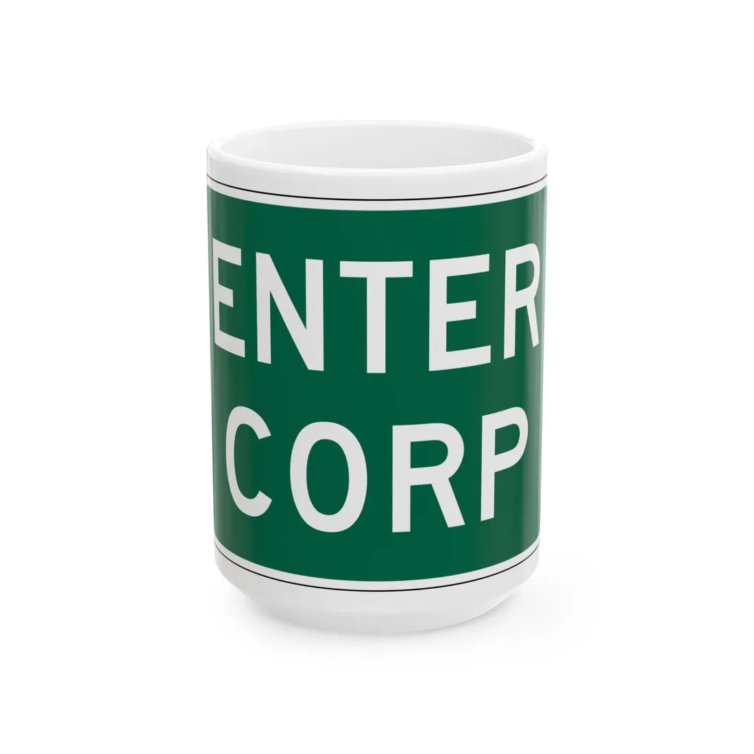 MUTCD-OH I-H2b (Ohio) (Road Sign) White Coffee Mug 15oz - Go Mug Yourself