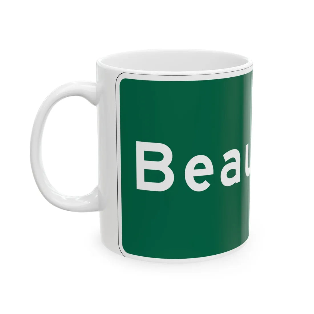 MUTCD-OH I-H2d (Ohio) (Road Sign) White Coffee Mug - Go Mug Yourself