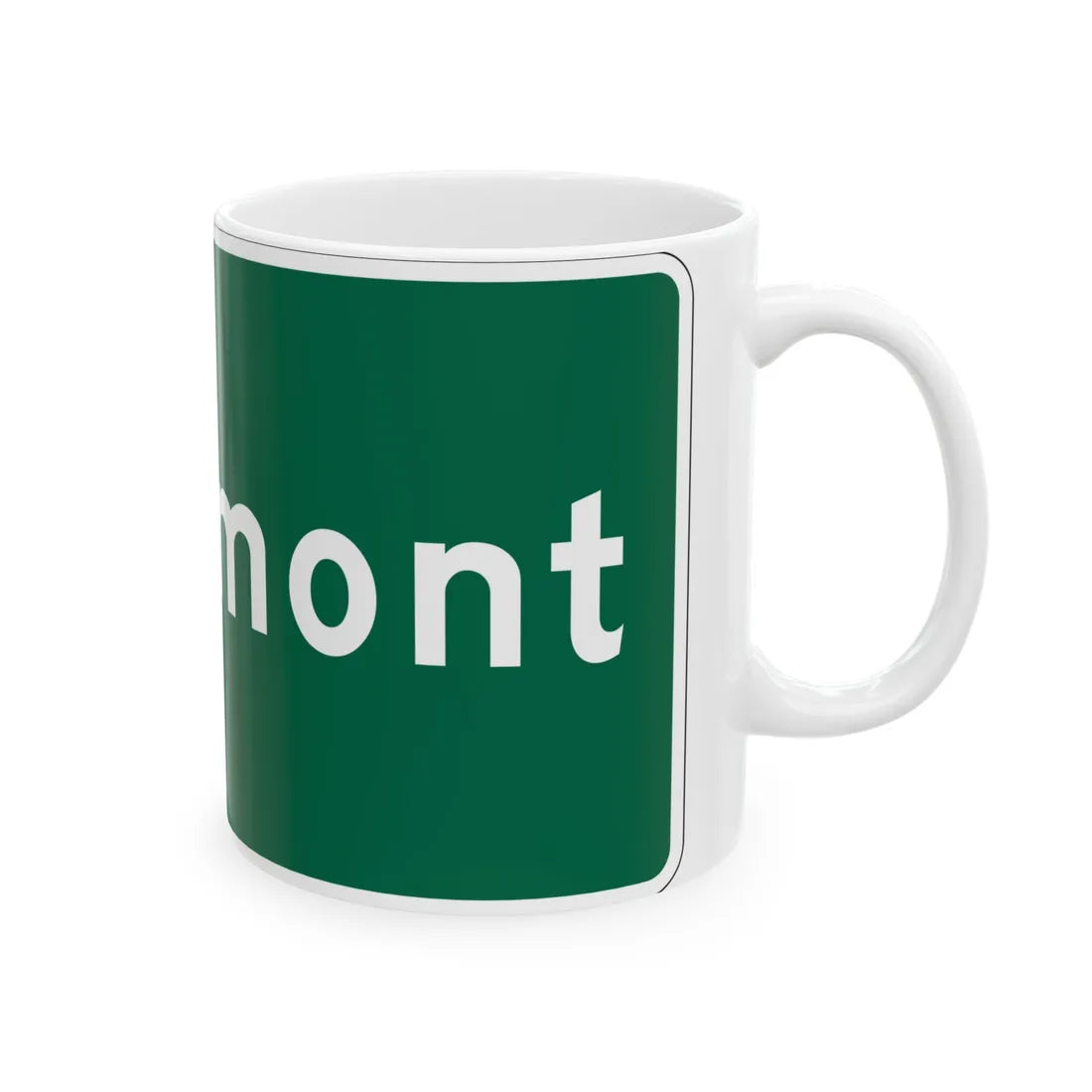 MUTCD-OH I-H2d (Ohio) (Road Sign) White Coffee Mug - Go Mug Yourself