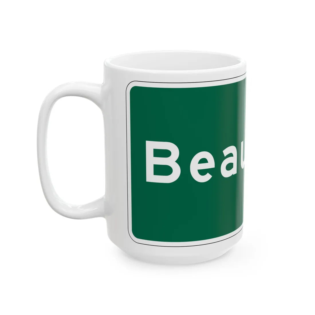 MUTCD-OH I-H2d (Ohio) (Road Sign) White Coffee Mug - Go Mug Yourself