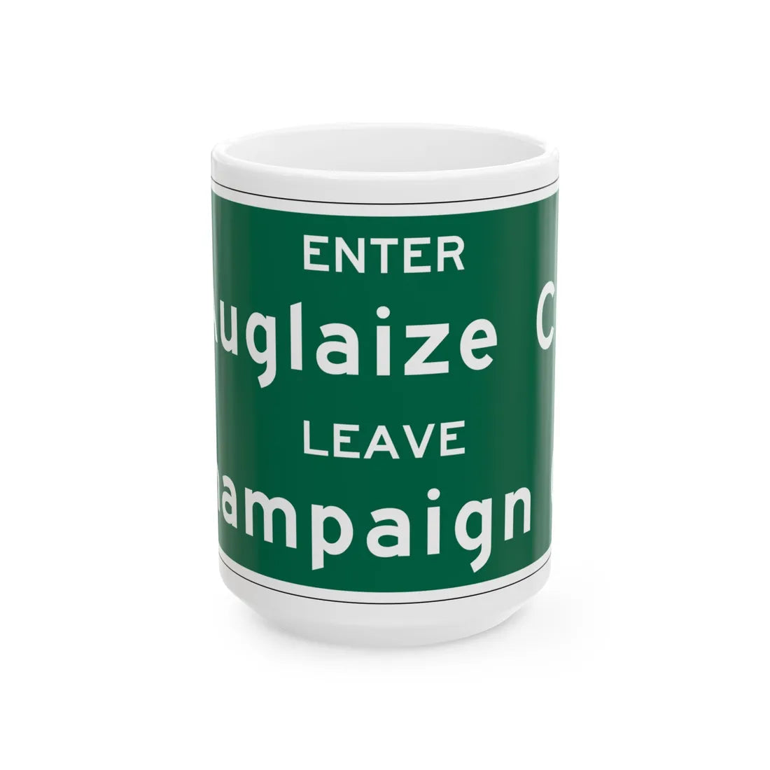 MUTCD-OH I-H2f (Ohio) (Road Sign) White Coffee Mug 15oz - Go Mug Yourself