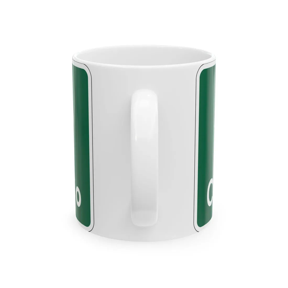 MUTCD-OH I-H2f (Ohio) (Road Sign) White Coffee Mug - Go Mug Yourself