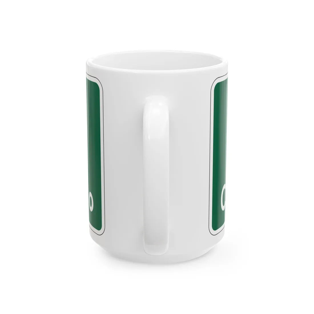 MUTCD-OH I-H2f (Ohio) (Road Sign) White Coffee Mug - Go Mug Yourself