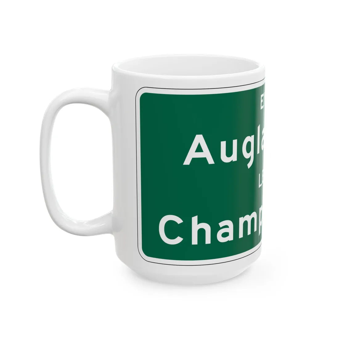 MUTCD-OH I-H2f (Ohio) (Road Sign) White Coffee Mug - Go Mug Yourself