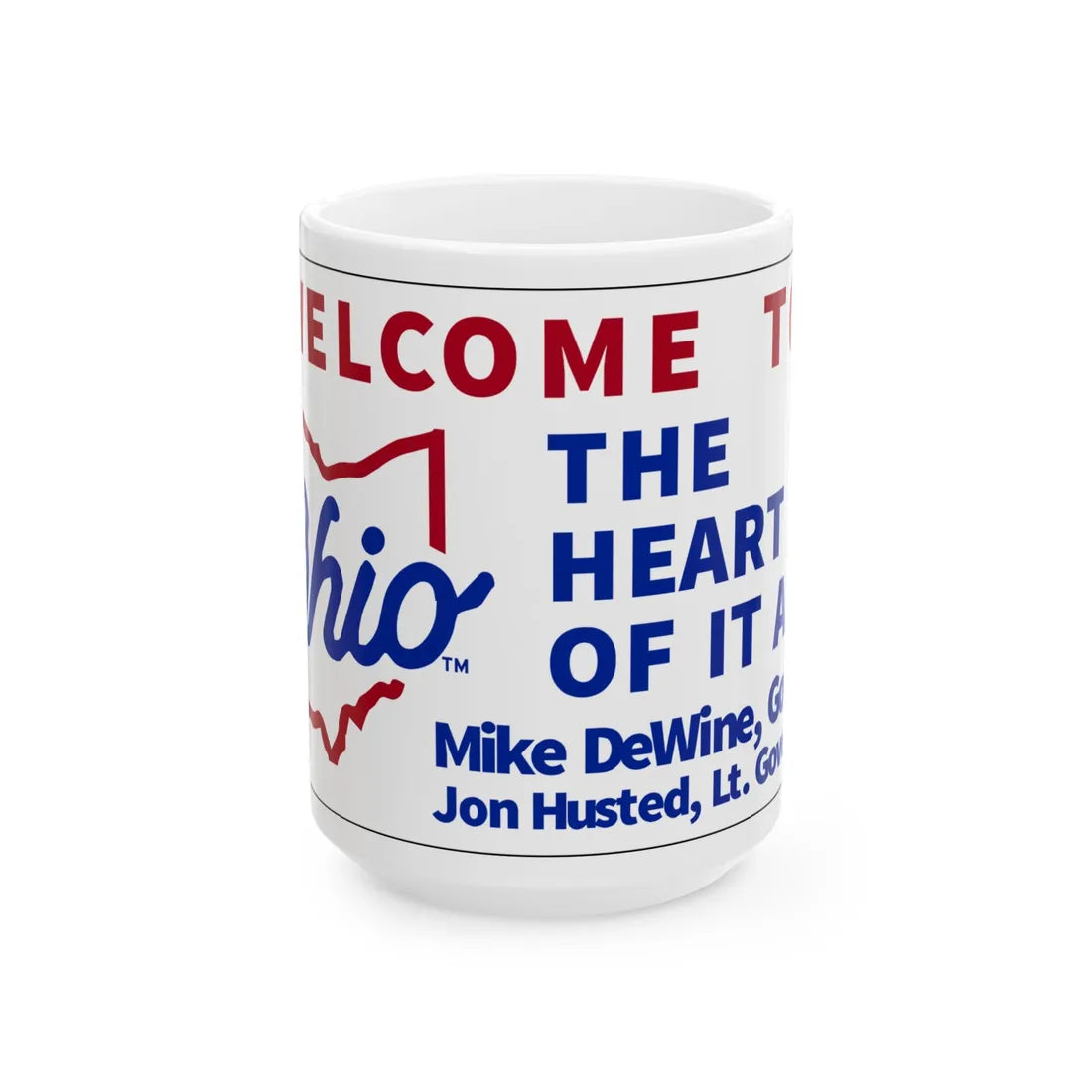 MUTCD-OH I-H2i (Ohio) (Road Sign) White Coffee Mug 15oz - Go Mug Yourself