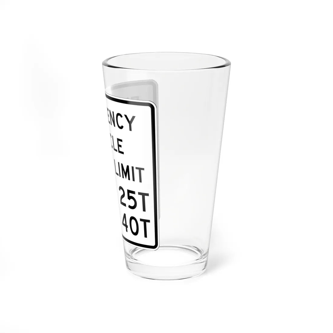 MUTCD-OH R12-H7 (Ohio) (Road Sign) Pint Glss 16oz - Go Mug Yourself